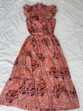 Lively Floral Modest Maxi Dress